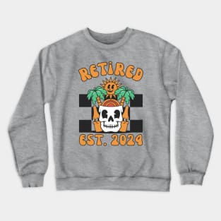 Retired 2024, Vintage Retirement Party Gift, Grandma Crewneck Sweatshirt